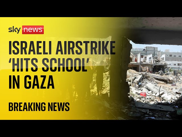 ⁣At least 30 killed in Israeli strike on school in Gaza, Palestinians say