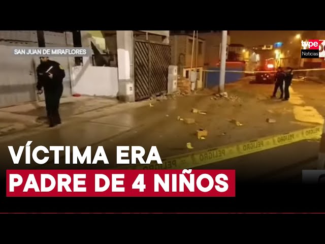 Hombre murió tras ser acribillado en calle de San Juan de Miraflores