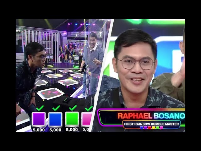 ⁣ABS-CBN reporter Raphael Bosano wins P1M grand prize on 'Rainbow Rumble' | ABS-CBN News