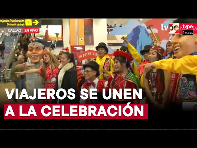 Aeropuerto Jorge Chávez: presentan comparsa de la peruanidad por Fiestas Patrias