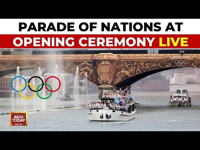 ⁣Paris Olympics 2024 Opening Ceremony Live: Parade Of Nations | Paris Olympics Big Highlights LIVE