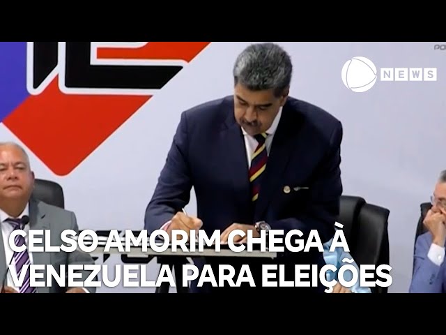 Celso Amorim chega à Venezuela para acompanhar eleições presidenciais em meio aumento das tensões