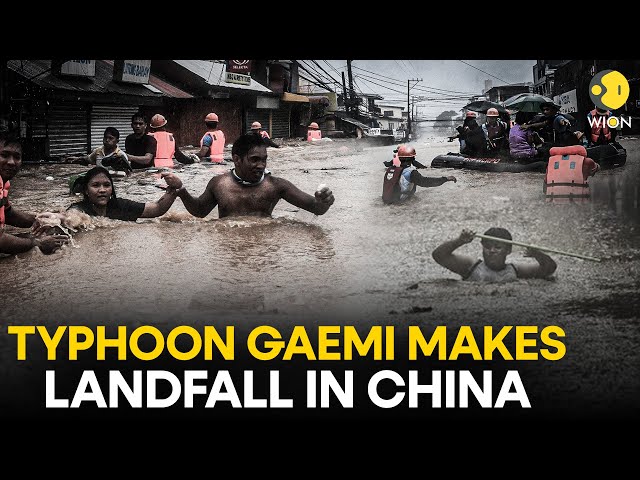 ⁣Typhoon Gaemi LIVE: Typhoon Gaemi lashes China after pounding Taiwan, rescue underway | WION LIVE