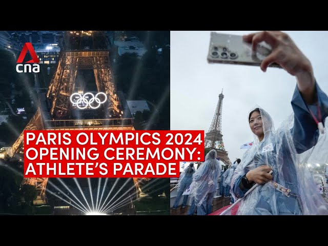 ⁣Paris Olympic Games 2024: Athletes' parade on River Seine