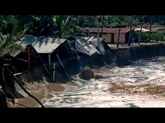 Mar de Fondo Destruye Restaurantes y Afecta Infraestructura en la Costa de Guerrero