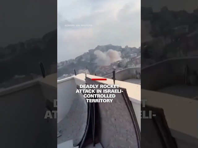 ⁣Deadly rocket attack in Israeli-controlled territory #cnn #news