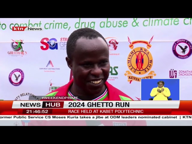 ⁣Vincent Lagat emerges the winner of the 2024 Ghetto run