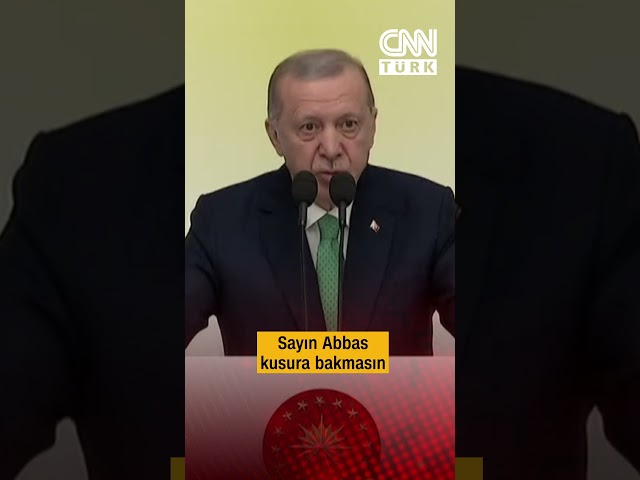 ⁣Erdoğan'dan Filistin Devlet Başkanı Mahmud Abbas'a Tepki: "Bizden Özür Dilemeli"