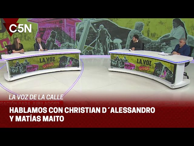 ⁣CAÍDA de SALARIOS y MOTOSIERRA contra JUBILADOS: hablamos con CHRISTIAN D´ALESSANDRO y MATÍAS MAITO