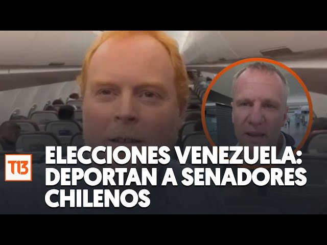 Deportan a senadores chilenos en medio de elecciones en Venezuela