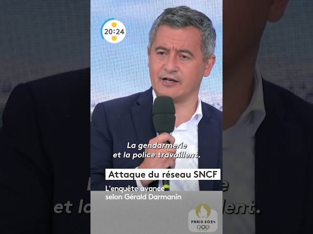 ⁣Attaque sur le réseau SNCF : l'enquête avance selon Gerald Darmanin