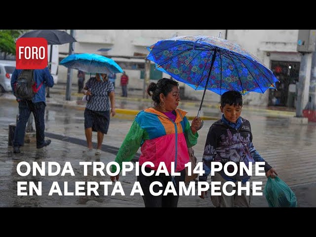 Onda tropical 14 provoca fuertes lluvias y encharcamientos en Campeche - Las Noticias