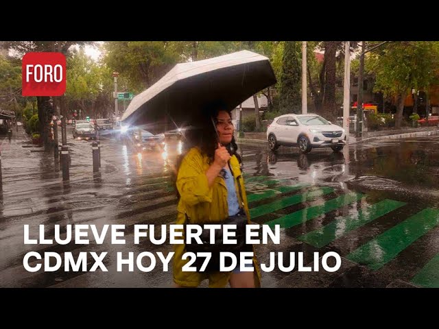 ⁣Reportan lluvias y granizo en CDMX; metro activa medidas de seguridad - Las Noticias
