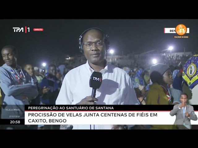 Peregrinação ao Santuario da Santanan -Procisssão de velas junta centenas de fiés em Caxito, Bengo