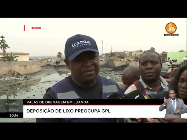 ⁣Valas de drenagem em Luanda - Deposição de lixo preocupa GPL