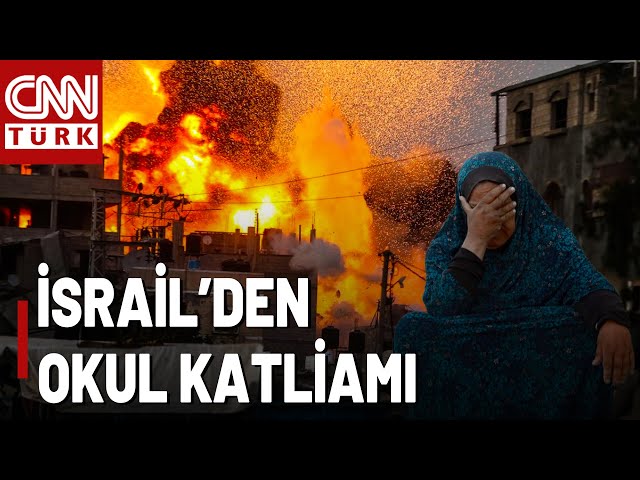 ⁣İsrail, Gazze'de Okulu Vurdu! Ölü Ve Yaralılar Var...