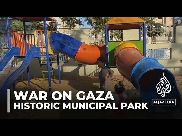 Gaza park stands as a symbol of resilience amid ongoing Israeli strikes