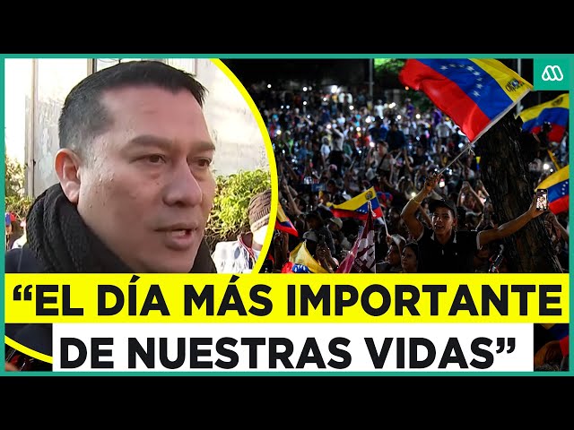 Máxima expectación: Venezolanos llegan en masa a consulado en Chile para votar