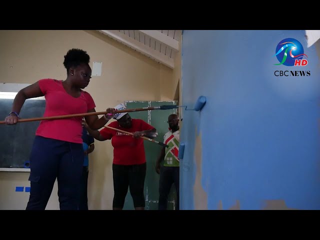 Parish Ambassadors spruce up St. Jude's Primary