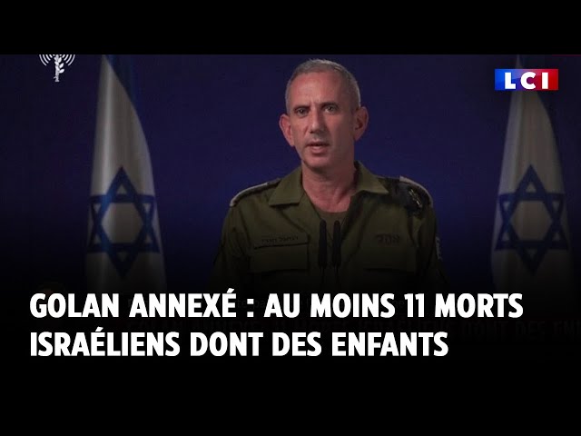 Golan annexé : au moins 11 morts israéliens dont des enfants