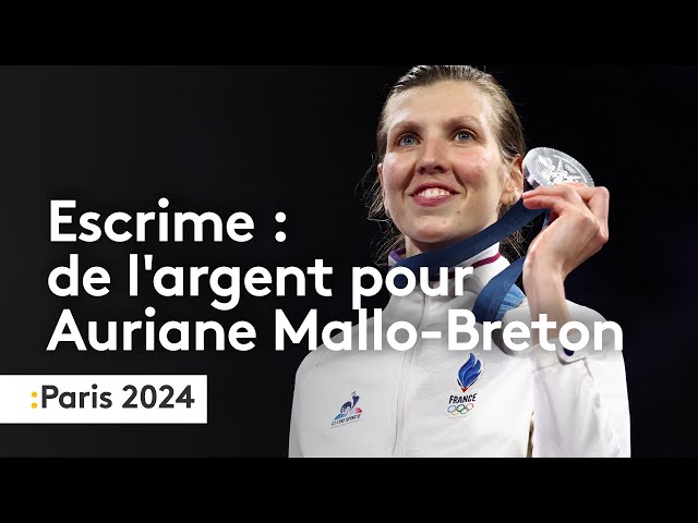 Escrime : l'argent pour Auriane Mallo-Breton