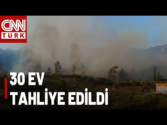 SON DAKİKA I Antalya'da Alevler Evlere Yaklaştı! O Yangın Elektrik Direğinden Çıktı!