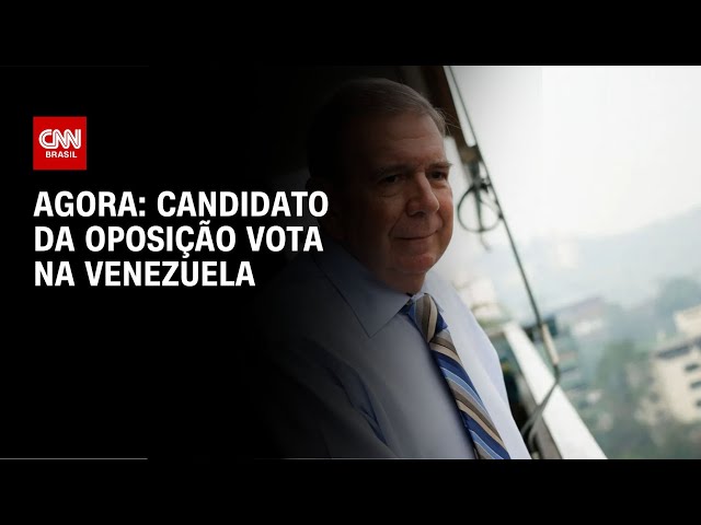 Agora: candidato da oposição vota na Venezuela | AGORA CNN