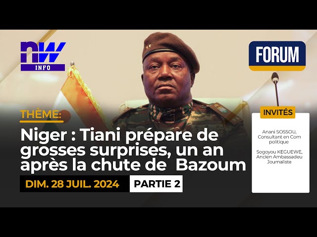 ⁣Niger : Tiani prépare de grosses surprises, un an après la chute de Bazoum