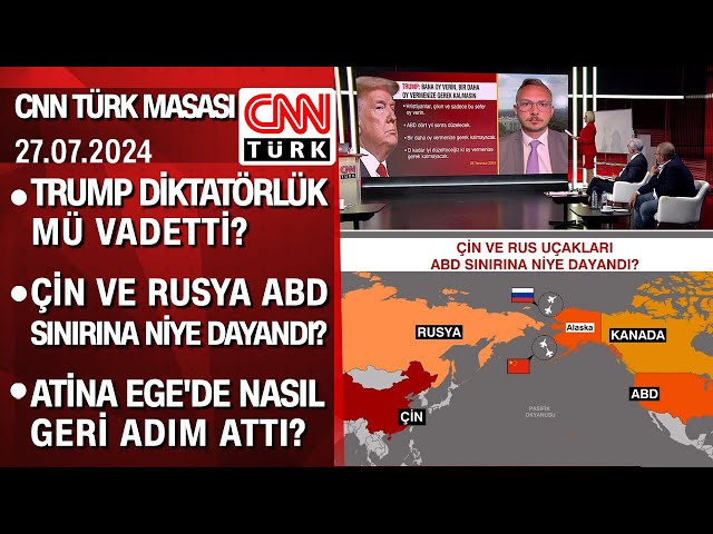 Trump diktatörlük vadetti | Çin-Rusya ABD sınırında | Atina'dan geri adım - CNNTÜRKMasası 27.07