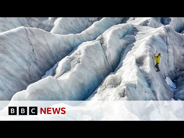 ⁣How do you measure the snow melting on Switzerland’s glaciers? | BBC News