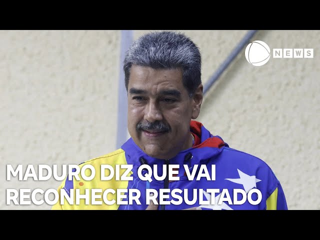 Nicolás Maduro diz que vai reconhecer resultado das eleições na Venezuela