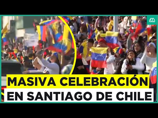 Venezolanos repletan calles en Santiago de Chile: Anticipan un resultado histórico