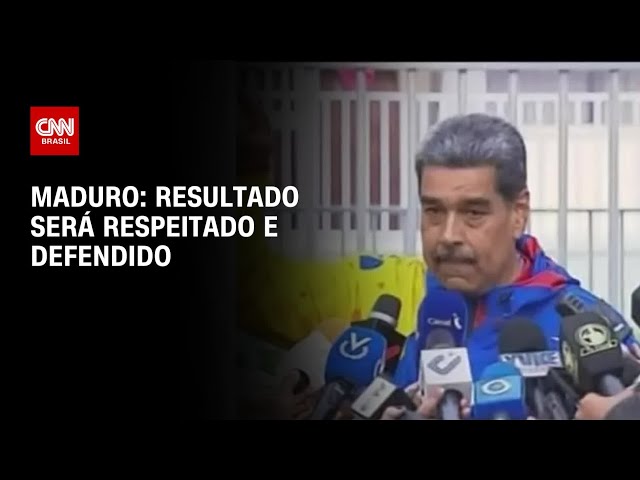 Maduro: Resultado será respeitado e defendido | AGORA CNN