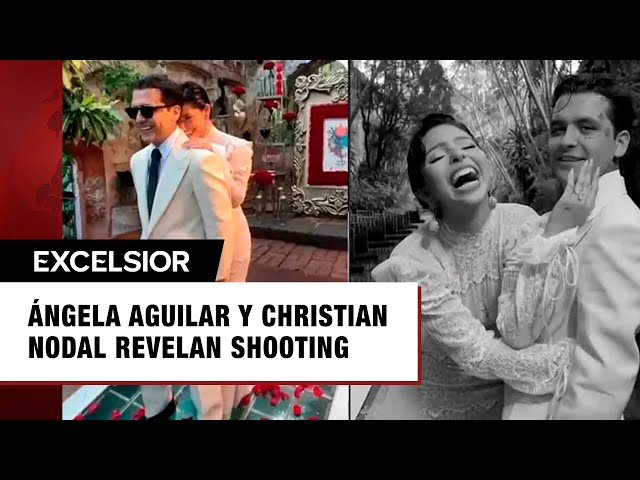 Revelan shooting nupcial de Ángela Aguilar y Christian Nodal