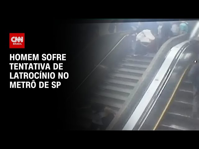 Homem sofre tentativa de latrocínio no metrô de SP | AGORA CNN