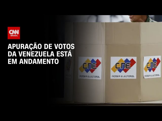 Apuração de votos da Venezuela está em andamento | CNN PRIME TIME