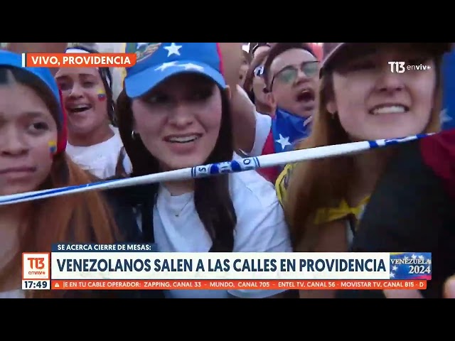 Cierre de mesas: Venezolanos salen a las calles en Providencia