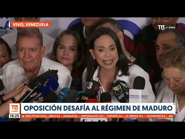 En vivo desde Caracas: Edmundo González y María Corina Machado se dirigen a sus electores