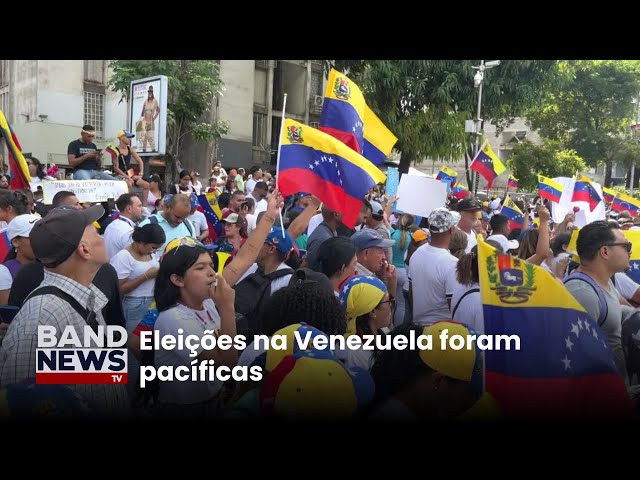 Eleição presidencial na Venezuela tem processo pacífico | BandNews Tv