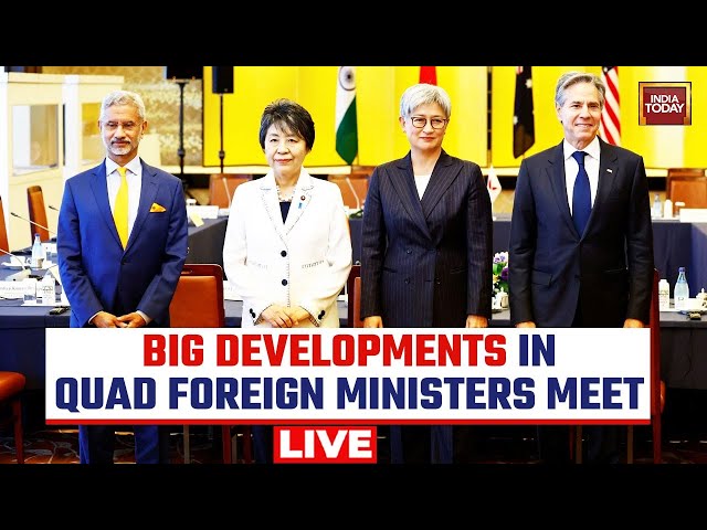 ⁣Quad Foreign Ministers Meeting 2024 LIVE: Press Conference In Tokyo | Address By EAM S Jaishankar