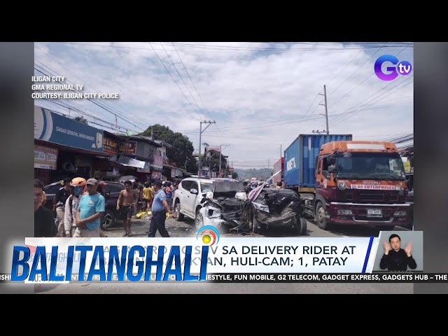 ⁣Pag-araro ng SUV sa delivery rider at iba pang sasakyan, huli-cam; 1, patay | Balitanghali