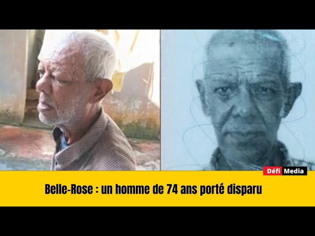 Belle-Rose : un homme de 74 ans porté disparu