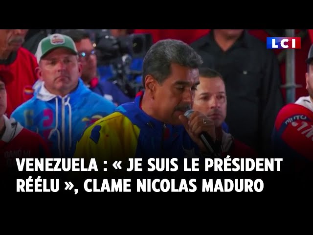 Venezuela : « Je suis le président réélu », clame Nicolas Maduro