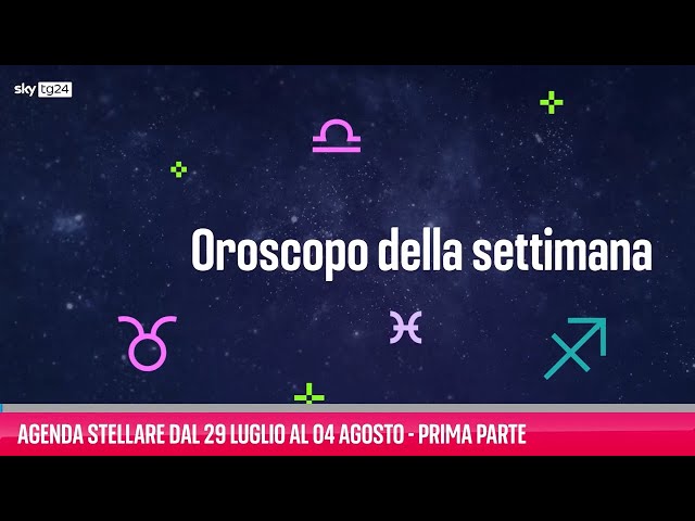 ⁣Agenda stellare dal 29 luglio al 4 agosto-Prima parte