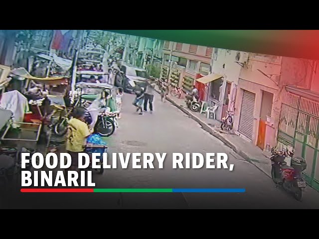 ⁣Pamamaril sa food delivery rider sa Pasay, sapul sa CCTV