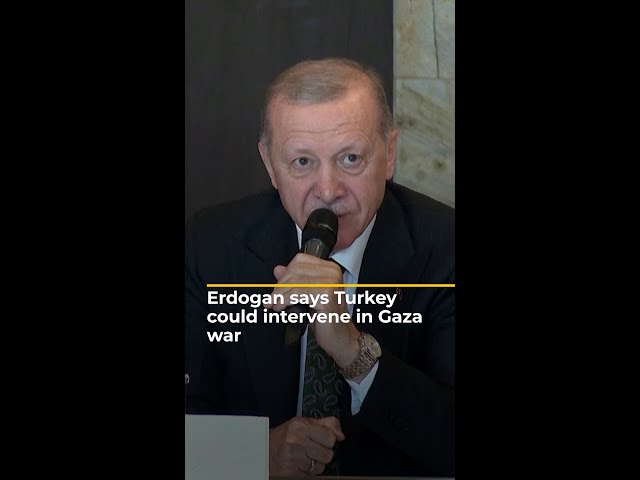 ⁣Erdogan says Turkey could intervene in Gaza war | #AJshorts