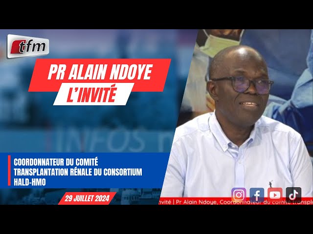 ⁣L'invite d'infos matin en wolof | Pr Alain Ndoye, Coordonnateur du comité transplantation 