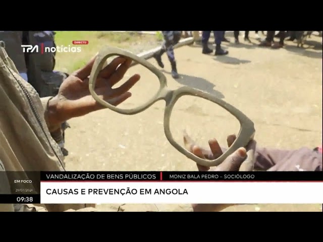 "Em Foco" Vandalização de bens públicos - Causas e prevenção em Angola