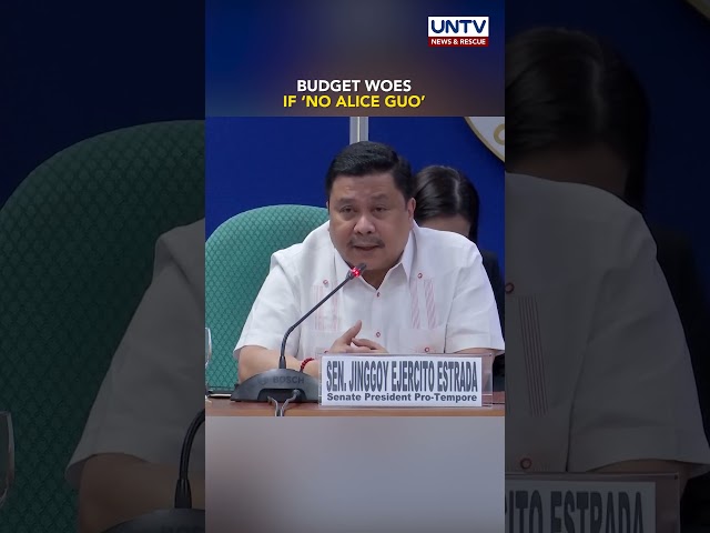 ⁣Sen. Estrada warns PNP, NBI that budget may be affected if Mayor Guo remains uncaught