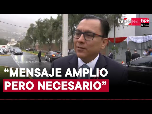 Ministro González sobre mensaje presidencial: “Fue amplio, pero necesario”